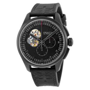 El Primero Chronomaster Automatic Black Dial Titanium Watch 962260406121R575