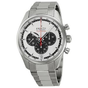 El Primero Striking 10th Silver Dial Chronograph Stainless Steel Watch 032043405201M2040