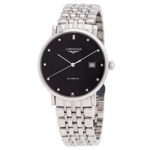 Elegant Automatic Diamond Black Dial Watch L4.910.4.57.6