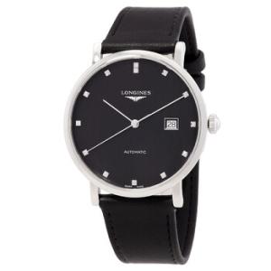 Elegant Automatic Diamond Black Dial Watch L4.911.4.78.2