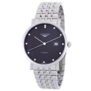 Elegant Automatic Diamond Black Dial Watch L4.911.4.78.6