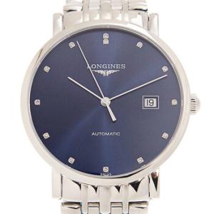 Elegant Automatic Diamond Blue Dial Watch L4.910.4.97.6