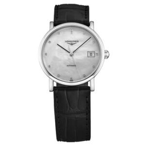 Elegant Automatic Diamond White Dial Watch L4.809.4.87.2