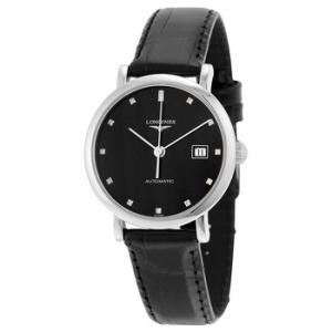 Elegant Black Diamond Dial Automatic Watch L4.310.4.57.2