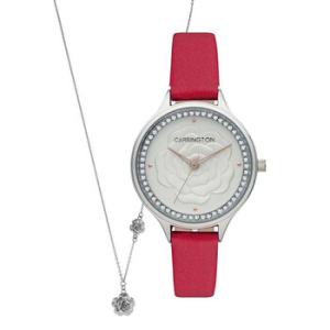 Elsie Quartz Silver Dial Watch CT201501SET1