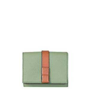 Embossed Anagram Trifold Calfskin Wallet