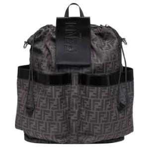 Embossed Logo Drawstring Backpack