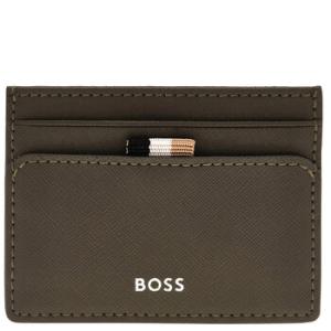 Embossed Logo Leather Card Case