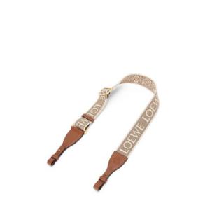 Embroidered Logo Anagram Pattern Loop Strap