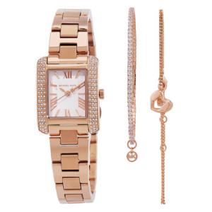 Emery Quartz Crystal Watch and Bracelets Gift Set MK7512SET