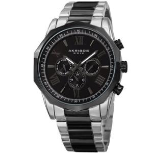 Enterprise Quartz Black Dial Watch P50163