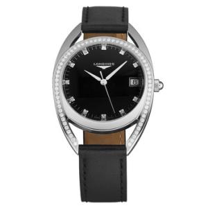 Equestrian Quartz Diamond Black Dial Watch L6.138.0.57.0