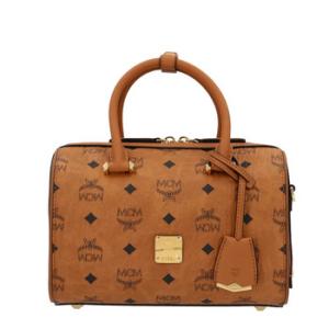 Essential Boston Bag in Cognac Visetos Original