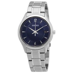 Essentials Quartz Blue Dial Stainless Steel Watch SUR419