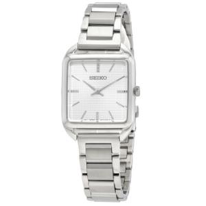 Essentials Quartz White Dial Watch SWR073P1