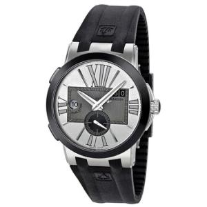 Executive Dual Time Automatic Silver Dial Watch