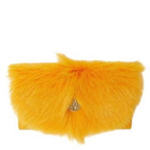 Faux Fur Chess Continental Wallet