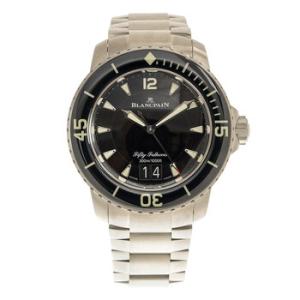 Fifty Fathoms Black Dial Watch 505012b3098