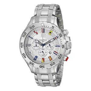 Flag Chronograph Quartz Silver Dial Watch N20503G