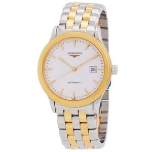Flagship Automatic White Dial Twotone Watch L4.984.3.22.7