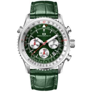 Flight Chronograph Quartz Green Dial Watch OC0128