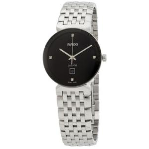 Florence Quartz Diamond Black Dial Watch R48913713