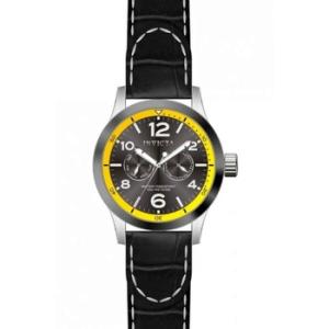 Force Grey Dial Black Leather Band Watch