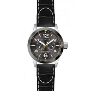 Force Grey Dial Black Leather Band Watch