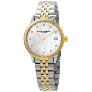 Freelancer Mother of Pearl Diamond Dial Two Tone Watch 5634STP97081