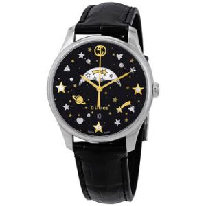 GTimeless Black Diamonds Dial Moonphase Watch YA1264091
