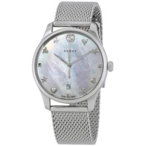 GTimeless Mother of Pearl Dial Watch YA1264040