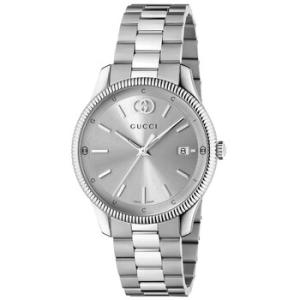 GTimeless Silvertone Dial Watch YA1264232