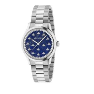 GTimeless Watch With Bees Blue Dial Watch YA1265043