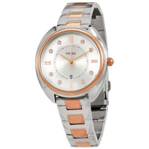 Gabby Quartz Crystal White Dial Watch ES5072
