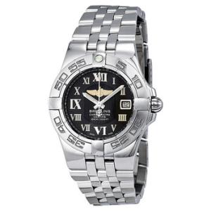 Galactic 30 Black Dial Stainless Steel Watch A71340L2B950SS