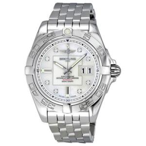 Galactic 41 Automatic Diamond Mother of Pearl Watch A49350L2A702SS
