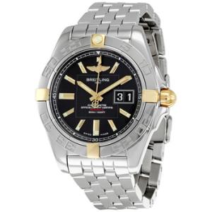Galactic 41 Black Dial Stainless Steel Watch B49350L2BA08SS