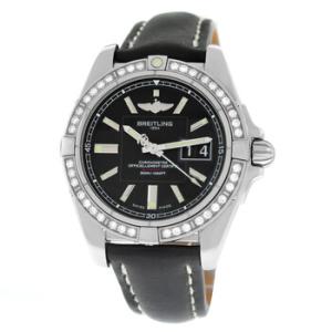 Galactic Automatic Chronometer Diamond Black Dial Watch A49350LABA07429X