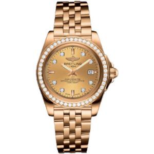 Galactic Quartz Chronometer Diamond Gold Dial Watch H7133053H550792H