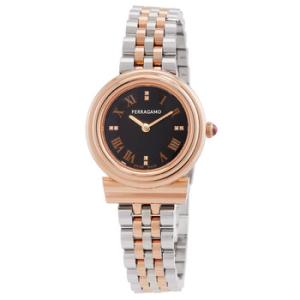 Gancini Quartz Black Dial Watch SFMV01824