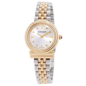 Gancini Quartz Diamond Silver Dial Watch SFMV01423