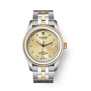Glamour Automatic Diamond Champagne Dial Watch