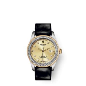 Glamour Date Automatic Diamond Champagne Dial Watch
