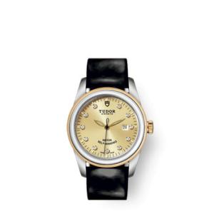 Glamour Date Automatic Diamond Champagne Dial Watch