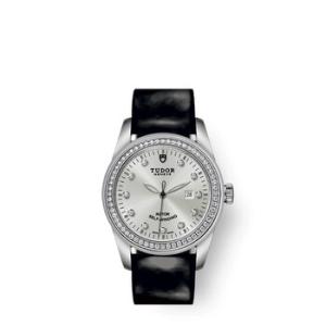Glamour Date Automatic Diamond Silver Dial Watch