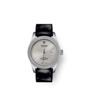 Glamour Date Automatic Diamond Silver Dial Watch