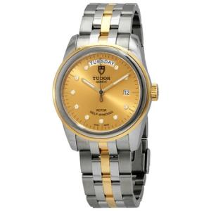Glamour Day Date Automatic Diamond Gold Dial 39 mm Watch M560030006