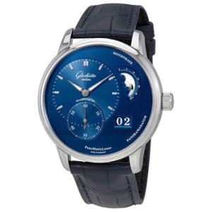 Glashutte PanoMaticLunar Blue Dial Automatic Watch