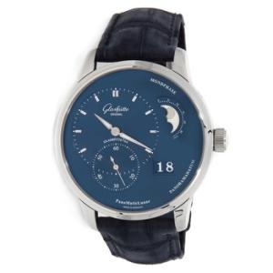 Glashutte PanoMaticLunar Blue Dial Automatic Watch