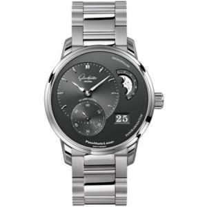 Glashutte PanoMaticLunar Silver Dial Watch